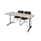 Kobe Rectangle Training Table, 60" W, 29" H, Laminate Top, Maple MKTRCT6030PL44BK - alternate 1